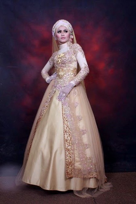 kebaya pengantin muslim paling baru