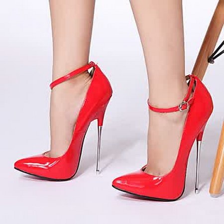 Sepatu High Heels Wanita Model Terbaru 2016 Warna Merah 