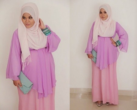 contoh model baju  hamil hijab muslim  modis  dan  trendy  