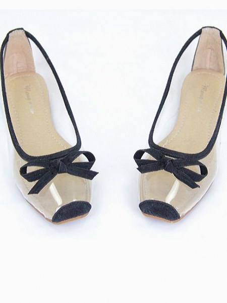 lovely bow flat shoes